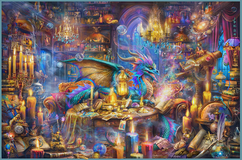 JPK - Dragon in Magic Library